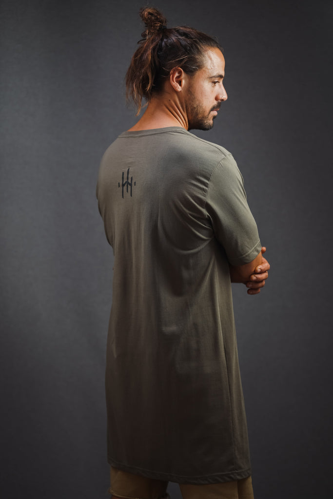 ARMY GREEN LONG T-SHIRT | RELIC - Tall T-Shirt